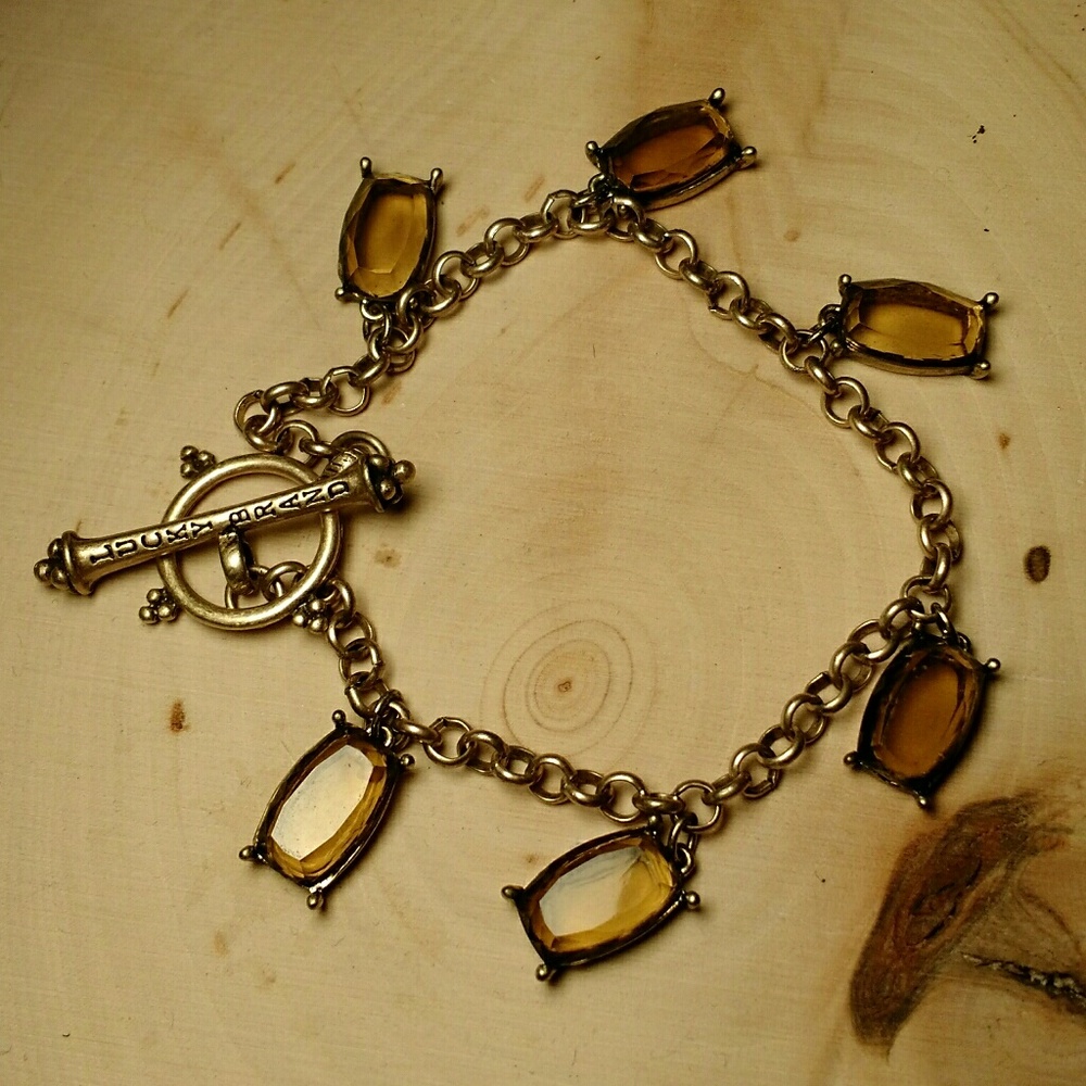 Lucky Brand citrine charm bracelet