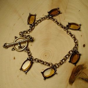 Lucky Brand citrine charm bracelet