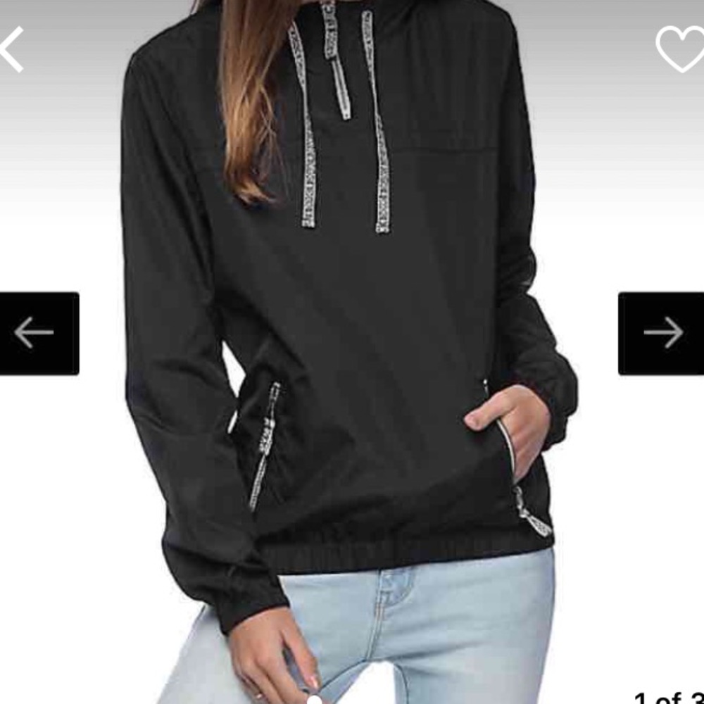 Zine Zumiez Black Windbreaker/Jacket
