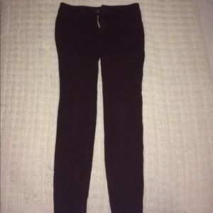 American eagle burgundy jeggings