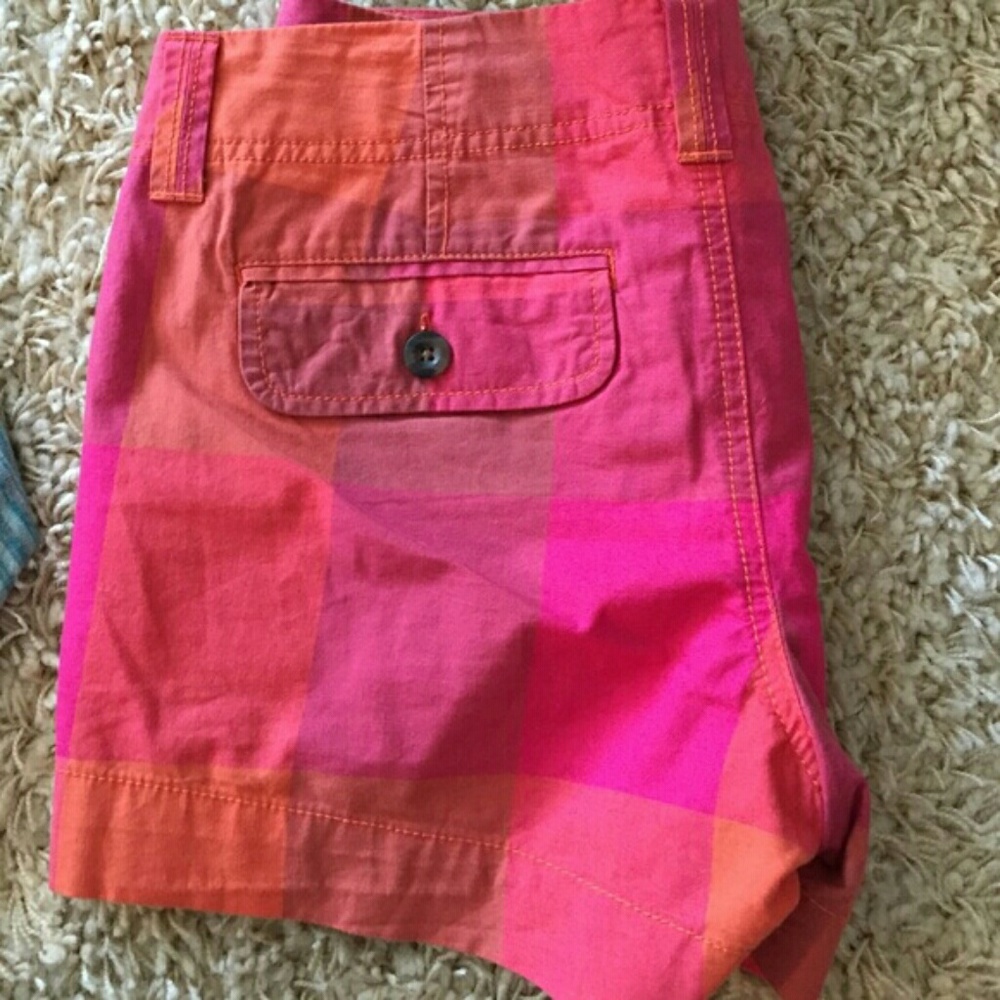Pink & Orange Madras Shorts
