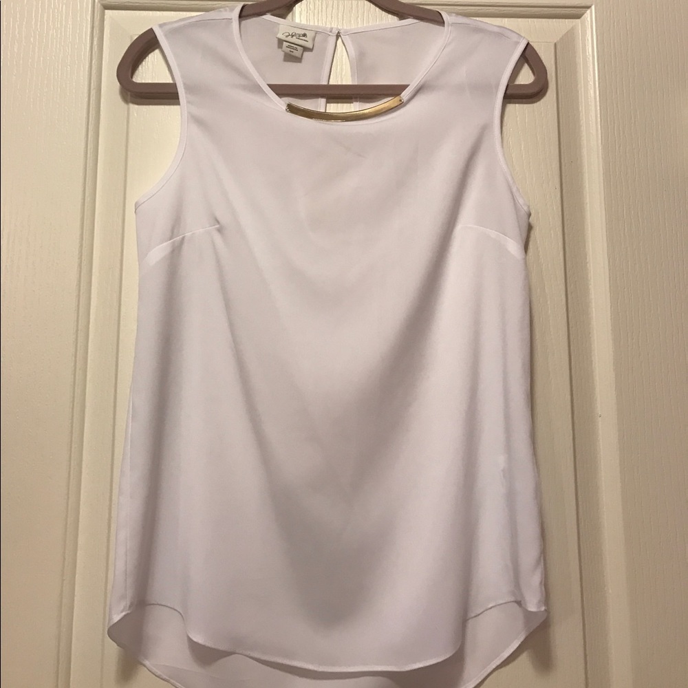 Sale!  White blouse by Jaclyn Smith, size S.