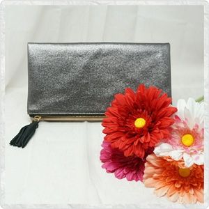 Fossil Foldover Metallic Multi-colored Clutch