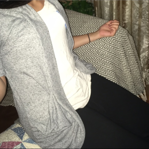 Pink Rose Grey Cardigan - Picture 2 of 6