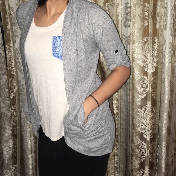 Pink Rose Grey Cardigan - Picture 3 of 6