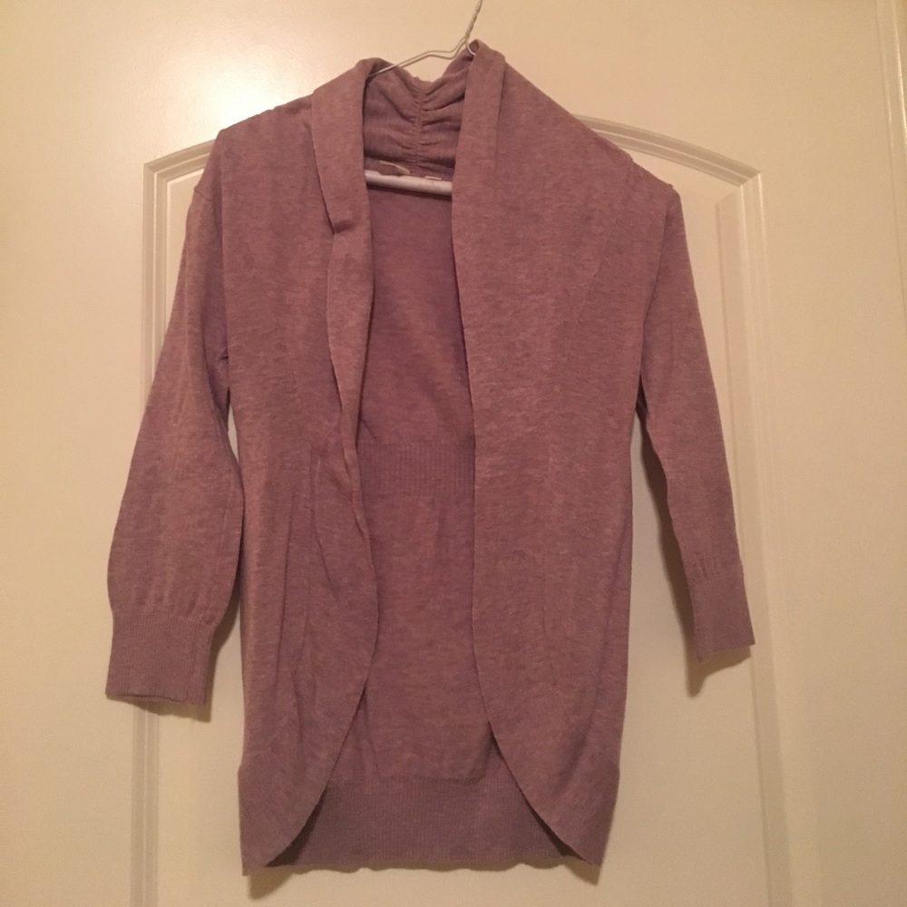 Lilac fitted cardigan