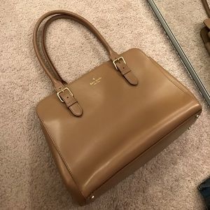Kate Spade Leather Beige Shoulder Bag