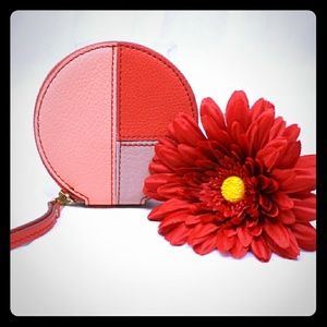 Fossil Sofia Leather Round Zip Coin Purse