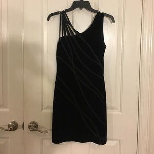 Black Velvet Tadashi Dress