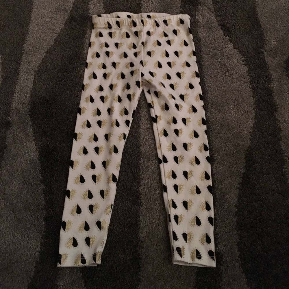 Cat & Jack Girls Heart Leggings