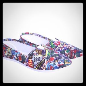 NWT Marvel shoes size large from Hot Topic