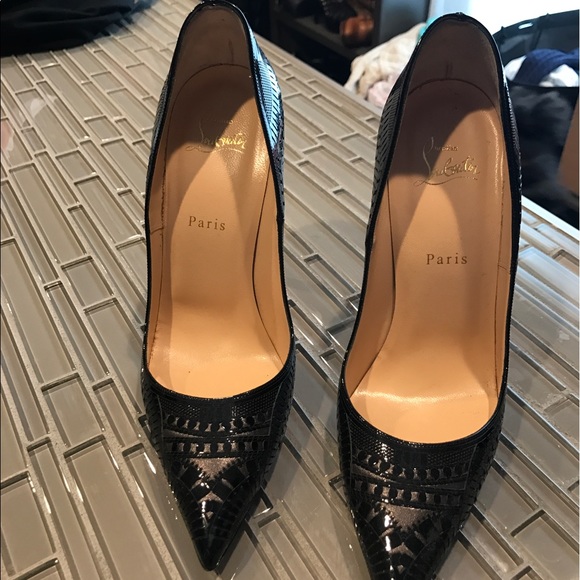 Rare style! KRISTALI 12O Black Patent/Suede - Picture 2 of 4