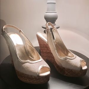 NEW, NEVER WORN Banana Republic Wedges!