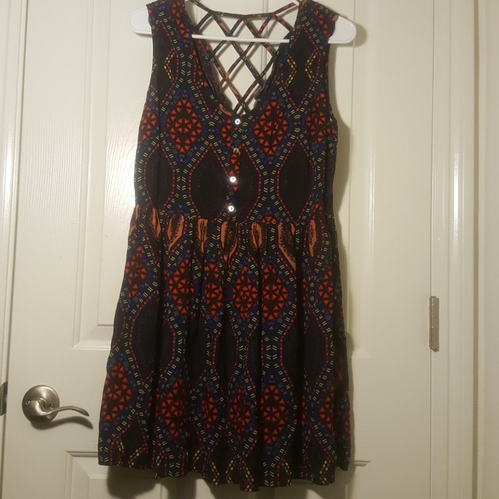 Geometric Print Dress