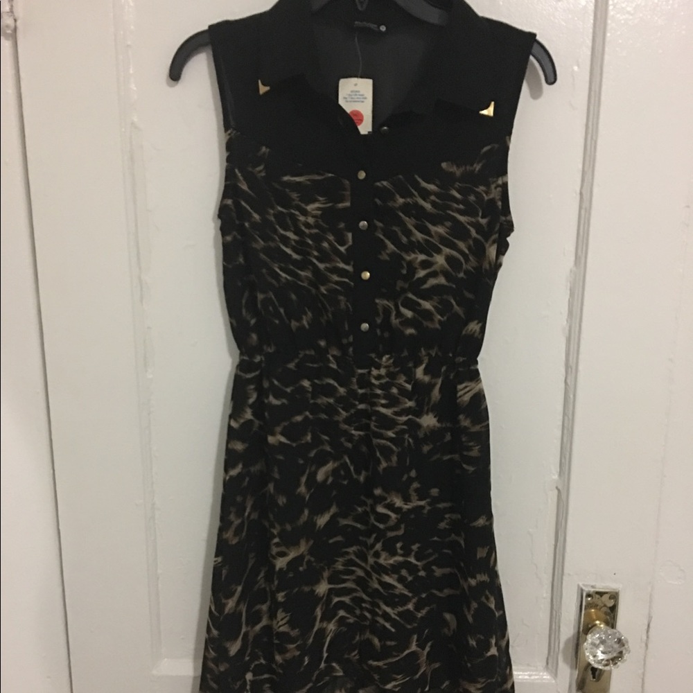 Animal Print high low dress.