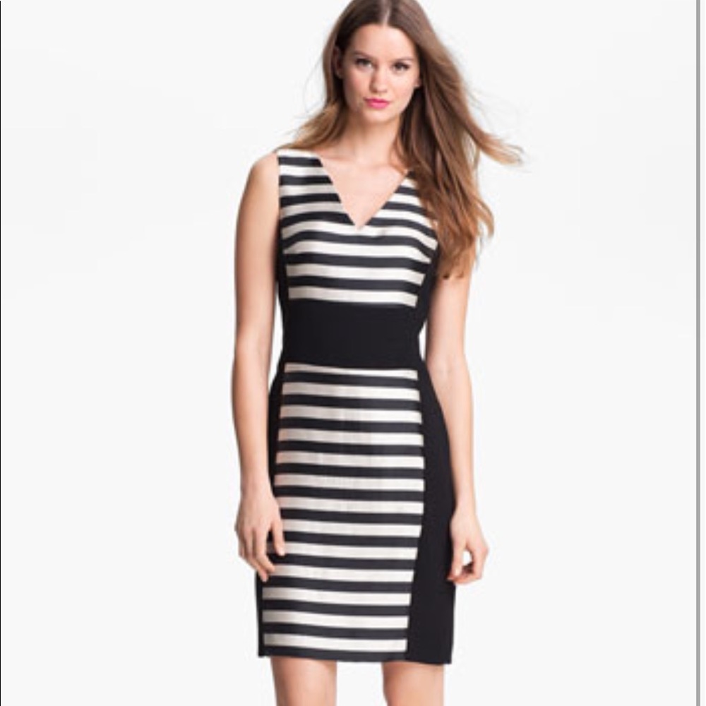 Kenneth Cole 'Marcie' Black & White Sheath Dress