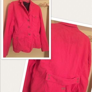 Lands end jacket. Nice coral color