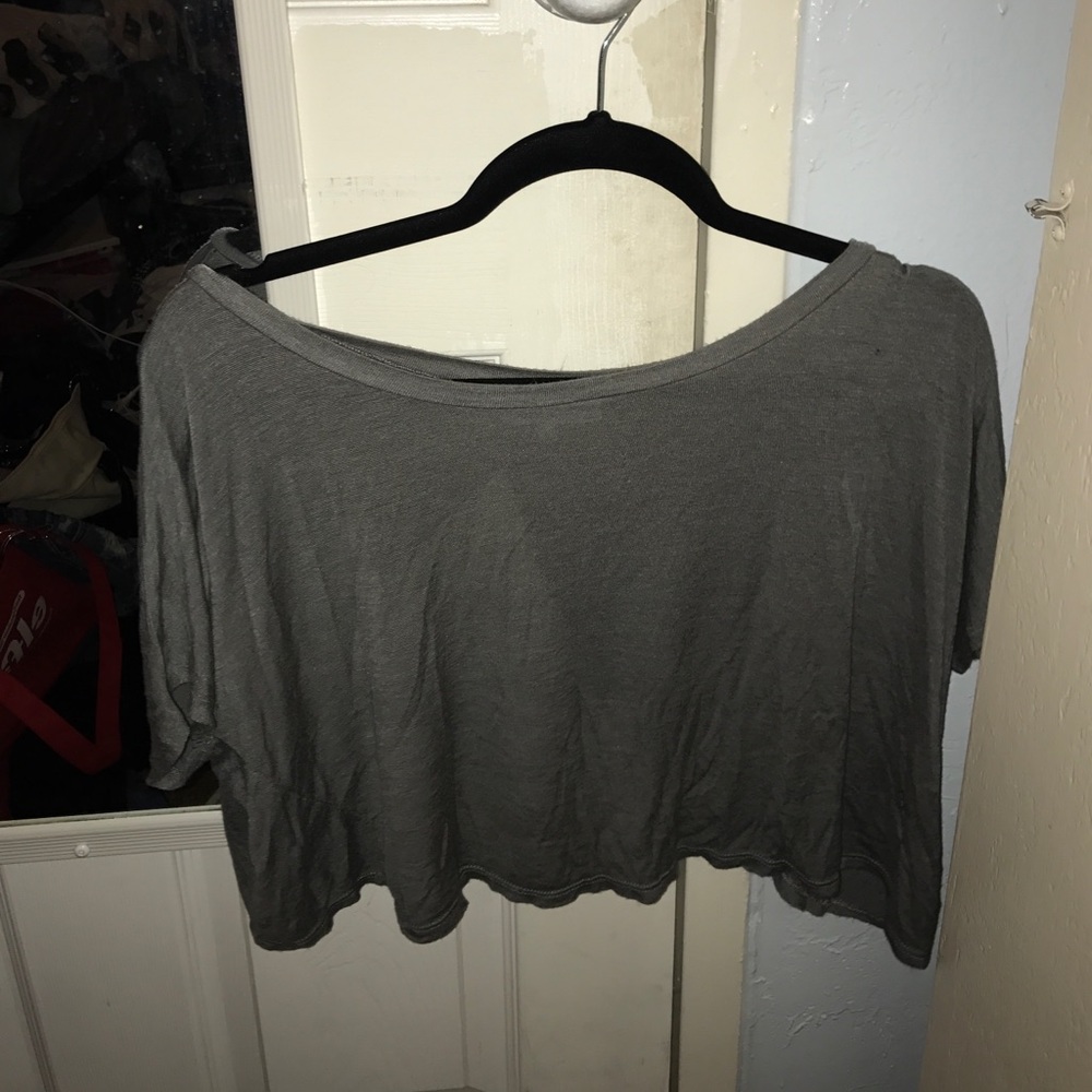 Urban Outfitters gray crop top