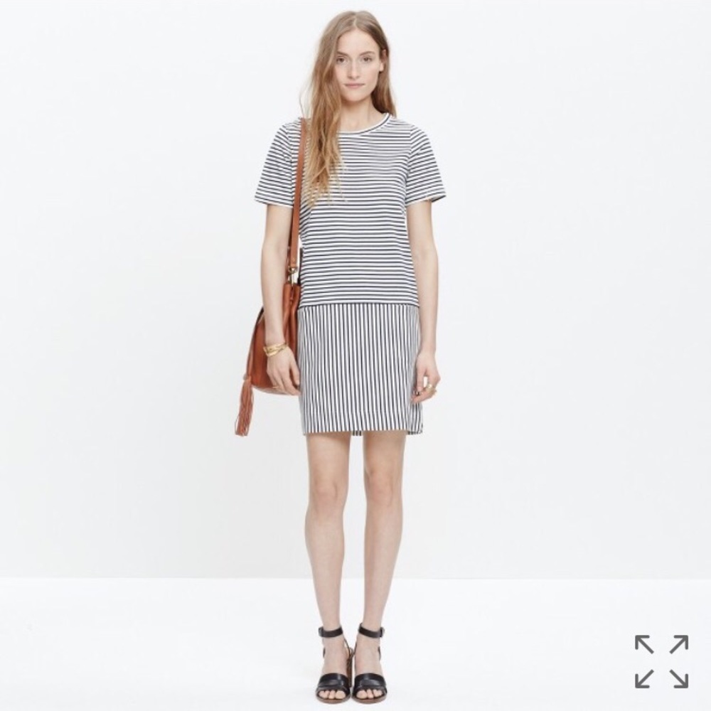 Madewell Striped Pocket Shift Dress