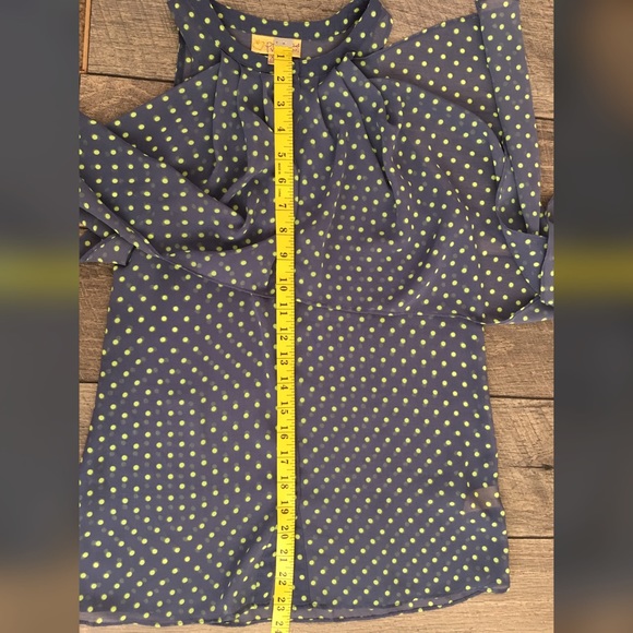 Princess Vera Wang Green Polka Dot Sleeveless Top - Picture 6 of 6