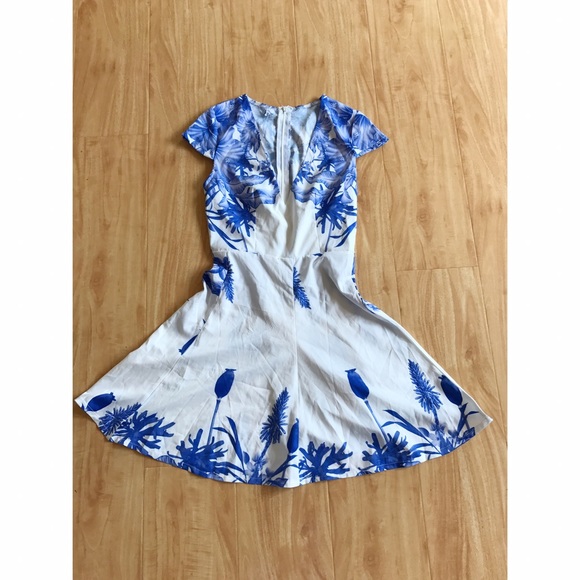 Dresses & Skirts - Asian Art Piece Blue and White Dress