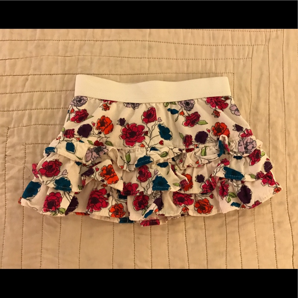 [18m] EUC Ruffled Corduroy Skirt