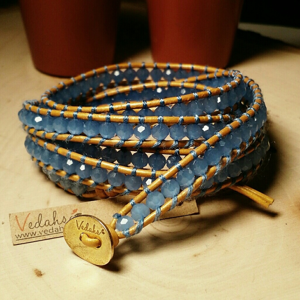 Periwinkle Vedahs wrap bracelet