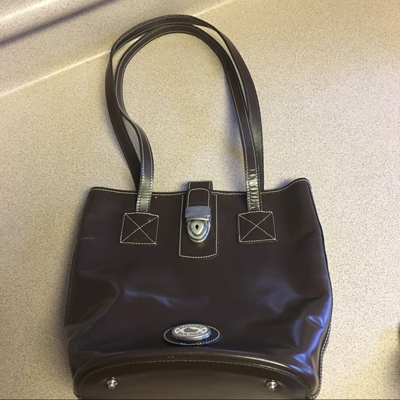 EUC Dooney & Bourke Bucket Tote Chocolate Color - Picture 4 of 8