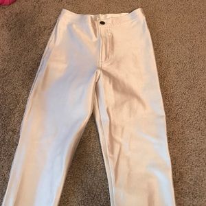 Cream disco pants