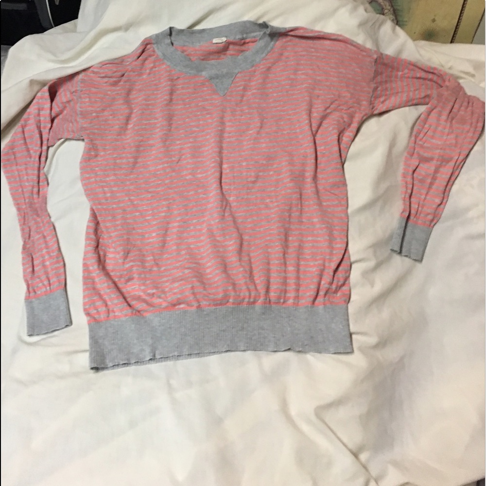 🌈Super Comfy Melon/Grey JCrew Sweater🌈