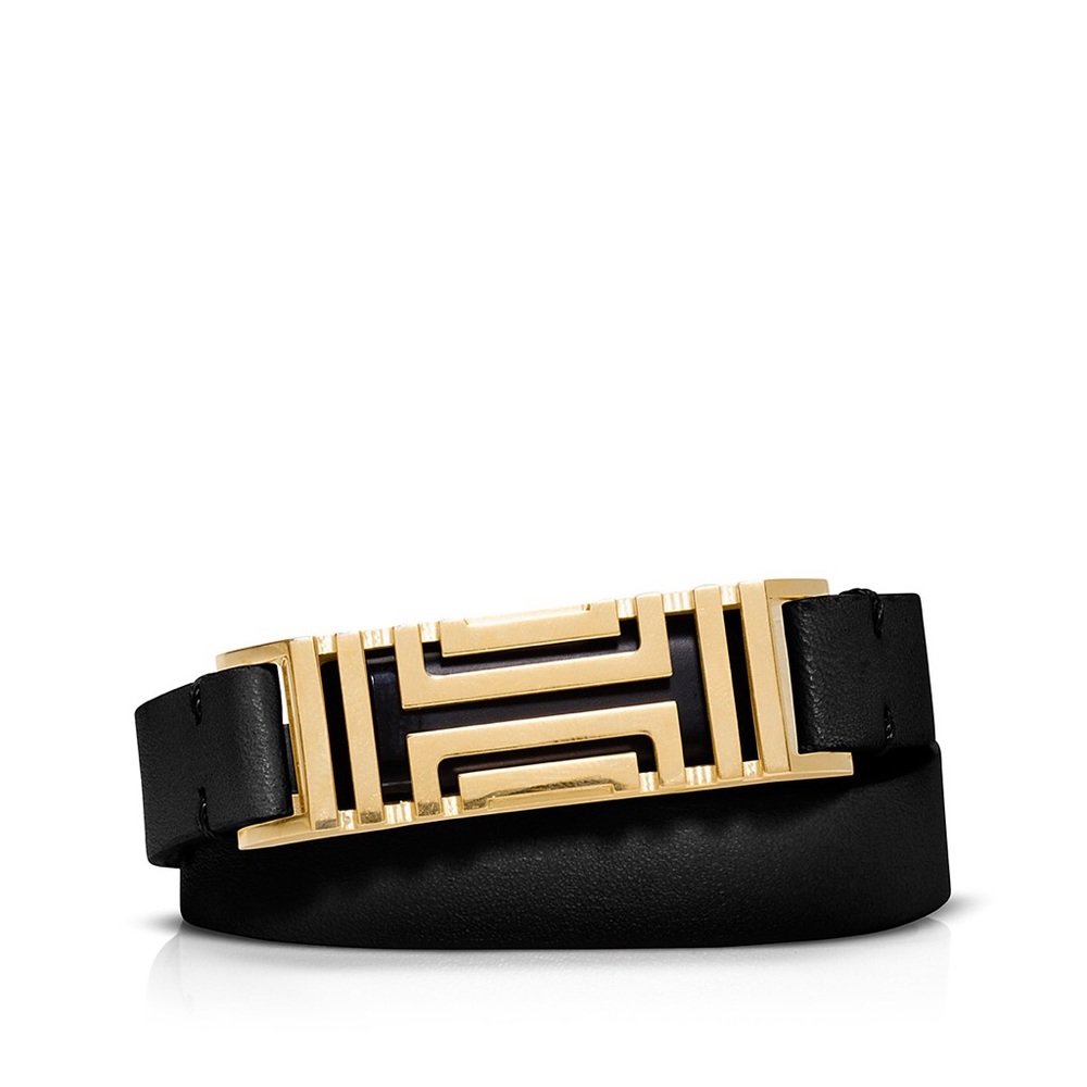 Tory Burch for Fitbit Leather Double Wrap Bracelet