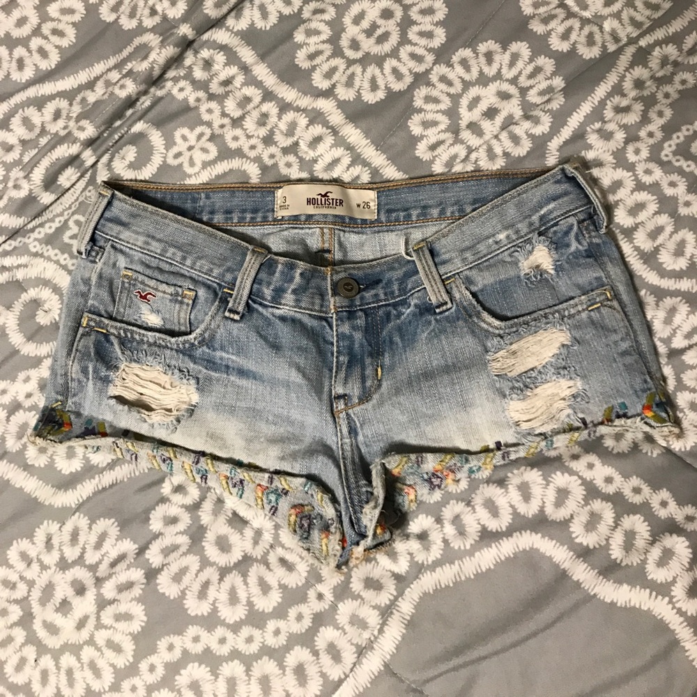 Hollister jean shorts