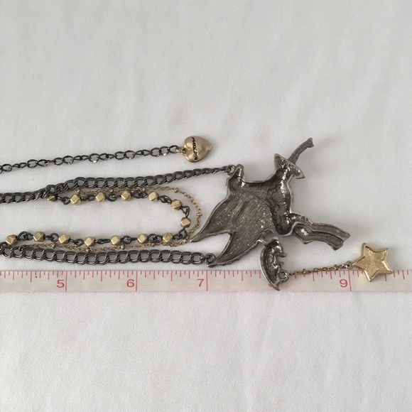 RARE Betsey Johnson Pegasus 'Fly With Me' Necklace RARE! - Picture 5 of 5