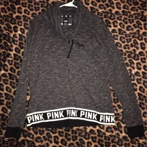 PINK Funnel Neck Sweater