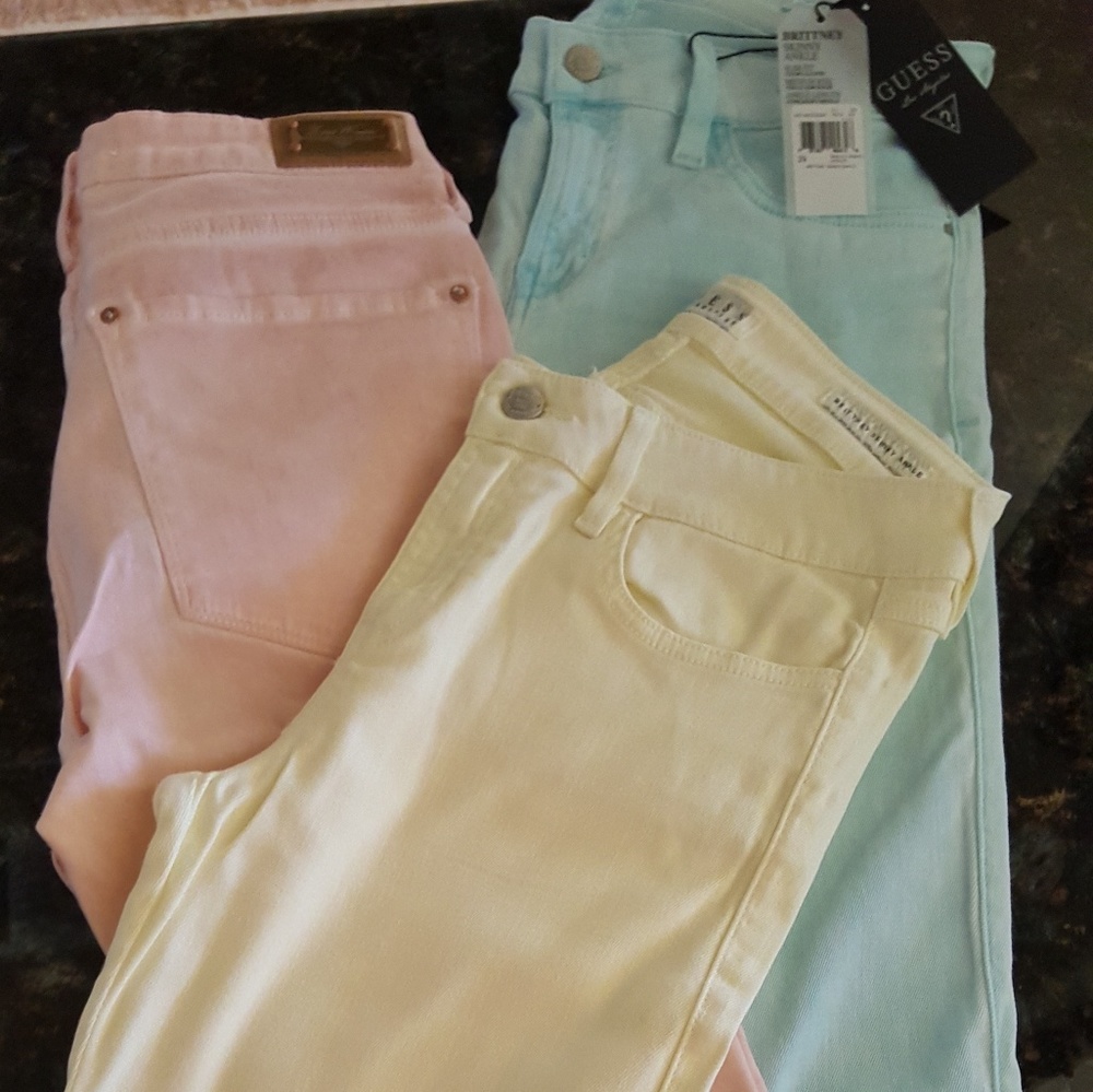 Stretch slip fit skinny ankle length