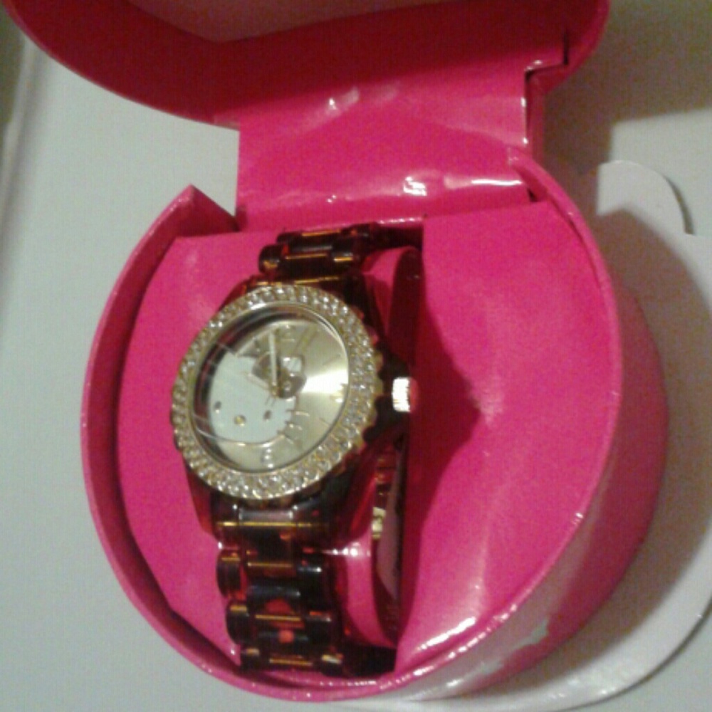 New Hello Kitty Macy's watch - Brown Tortoise - Picture 2 of 8