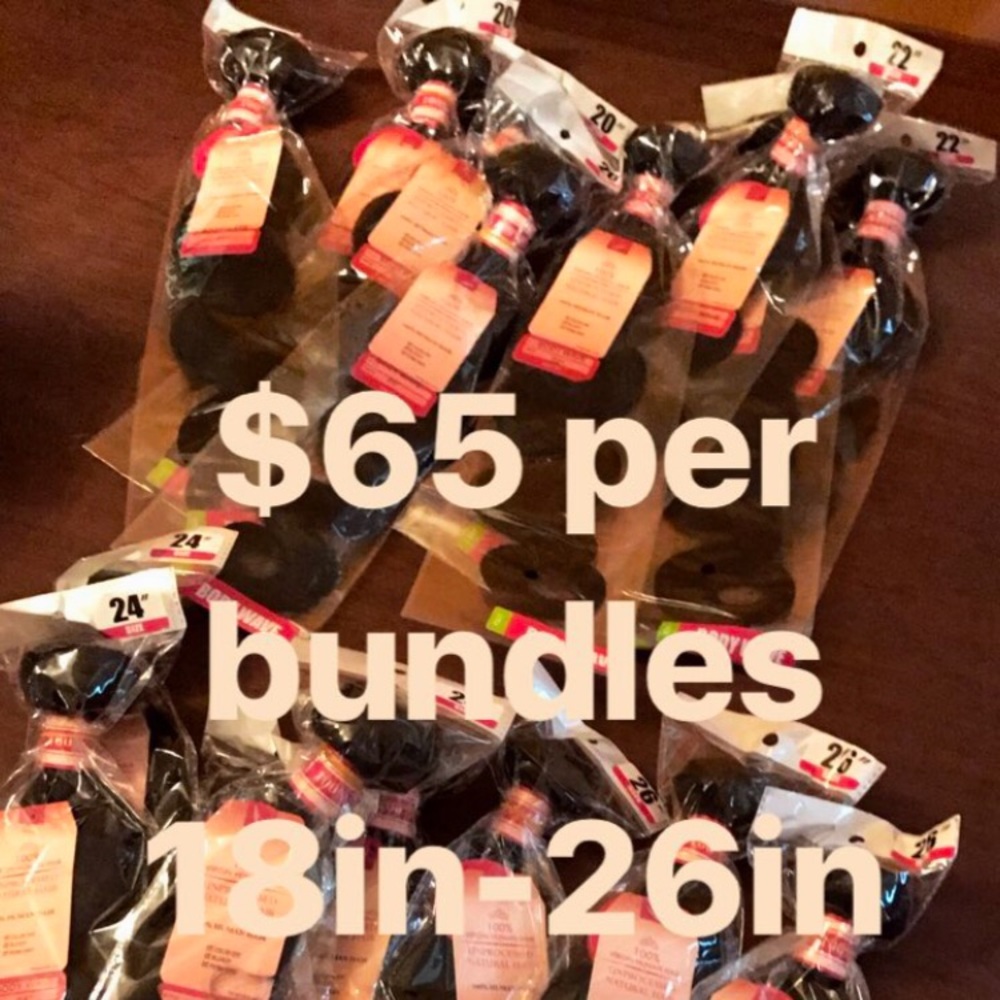 Brazilian bundles 18in-26in $65 per bundle
