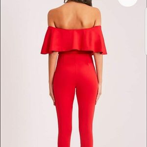 Red jumpsuit
