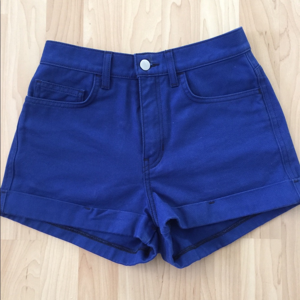 NWOT High Waist denim cuff shorts