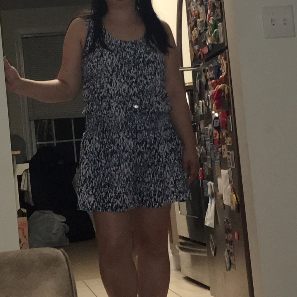 Splendid White and Blue Romper