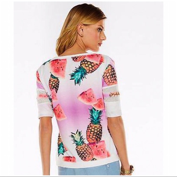 Juicy Couture Tropical Print Sweatshirt Top NWT - Picture 3 of 3