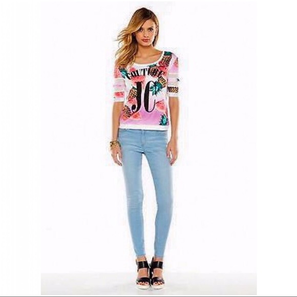 Juicy Couture Tropical Print Sweatshirt Top NWT - Picture 2 of 3