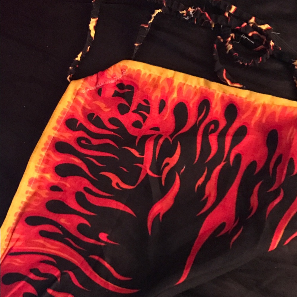 Flame crop top