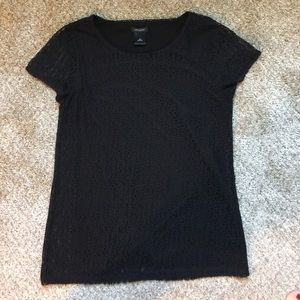 Ann Taylor Black Lace top SIZE M