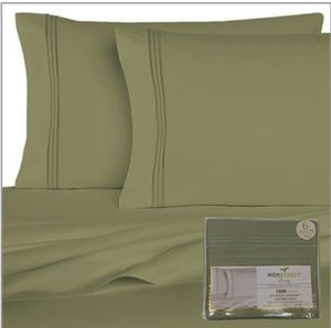 HOMECREST 1800 SERIES 6 PIECE BED SHEET SET