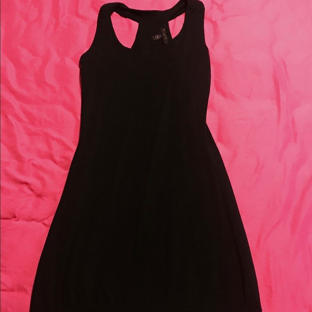 Black mini dress