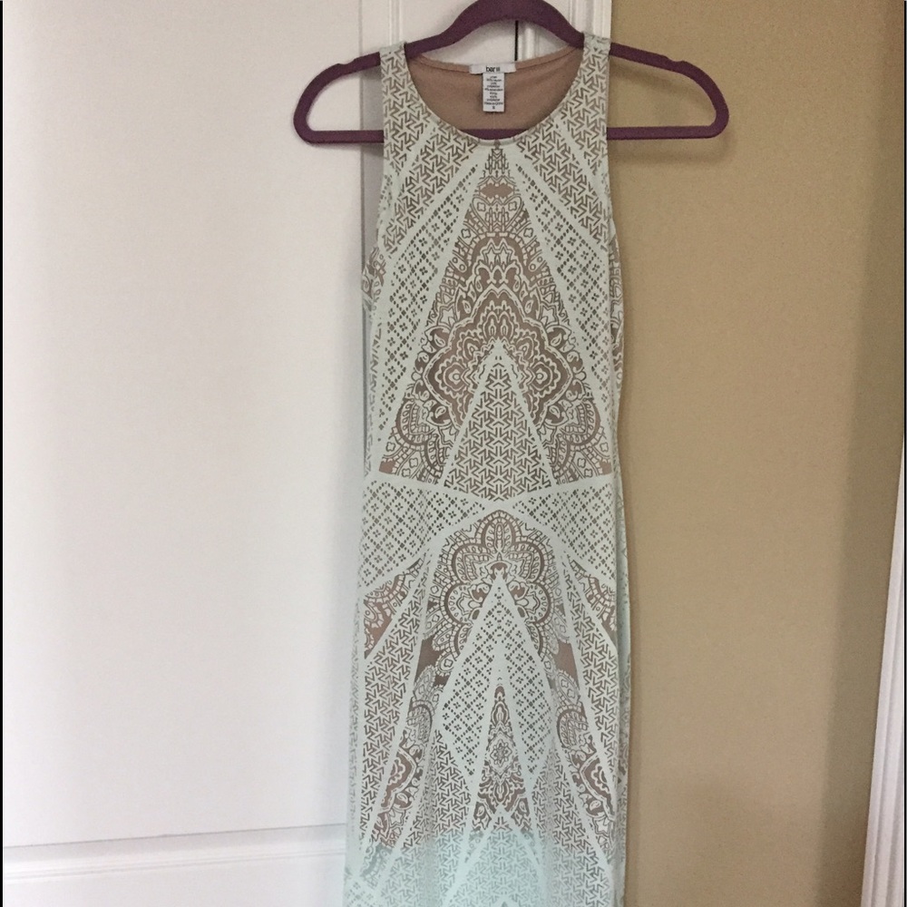 Ice blue illusion Maxi dress