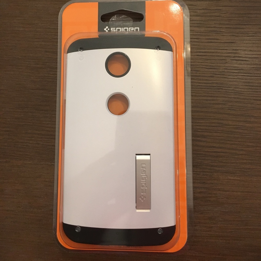 Spigen Nexus 6 phone case case - shimmery white 