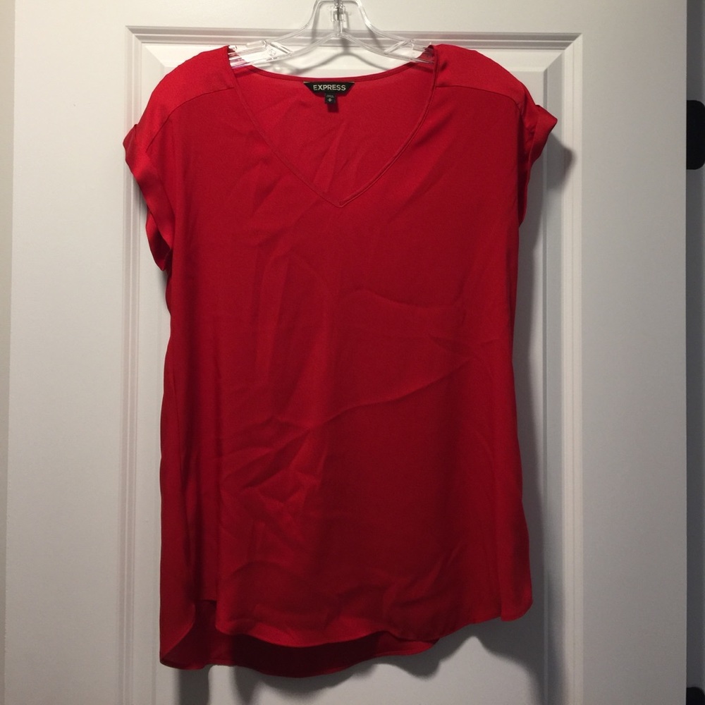 Red Express short sleeve blouse