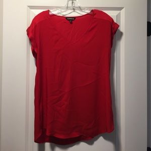 Red Express short sleeve blouse